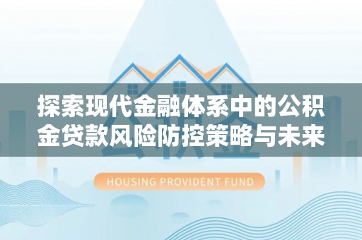 南岸探索现代金融体系中的公积金贷款风险防控策略与未来发展趋势