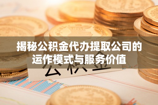 南岸揭秘公积金代办提取公司的运作模式与服务价值