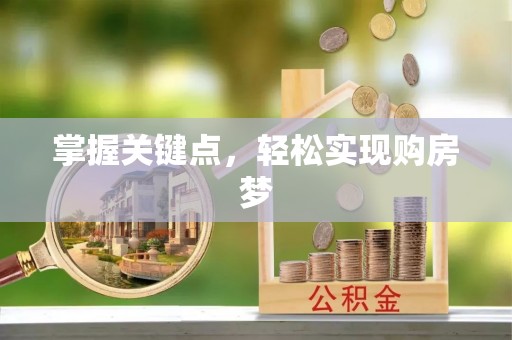 南岸掌握关键点，轻松实现购房梦