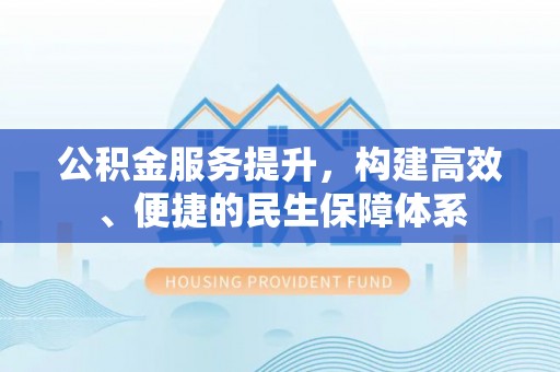 南岸公积金服务提升，构建高效、便捷的民生保障体系