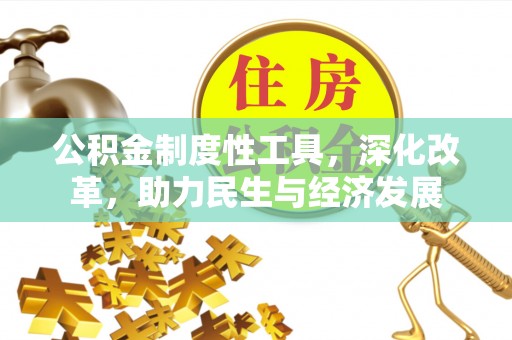 南岸公积金制度性工具，深化改革，助力民生与经济发展
