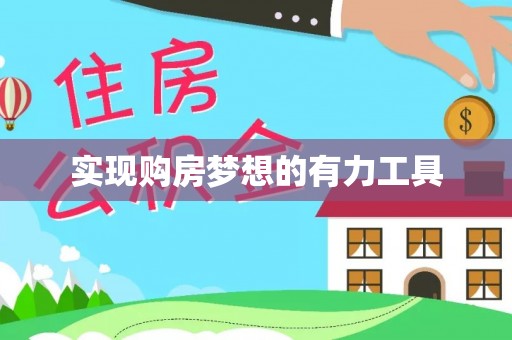 南岸实现购房梦想的有力工具