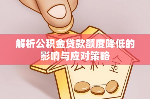 南岸解析公积金贷款额度降低的影响与应对策略